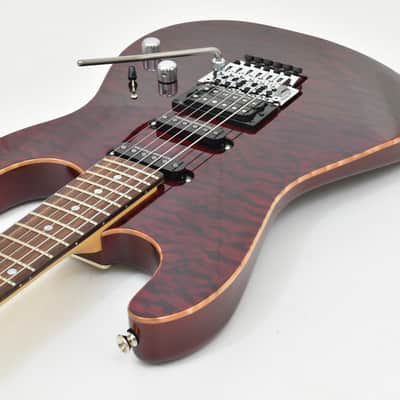 Schecter CET USA Custom Shop Electric Guitar Black Cherry image 5