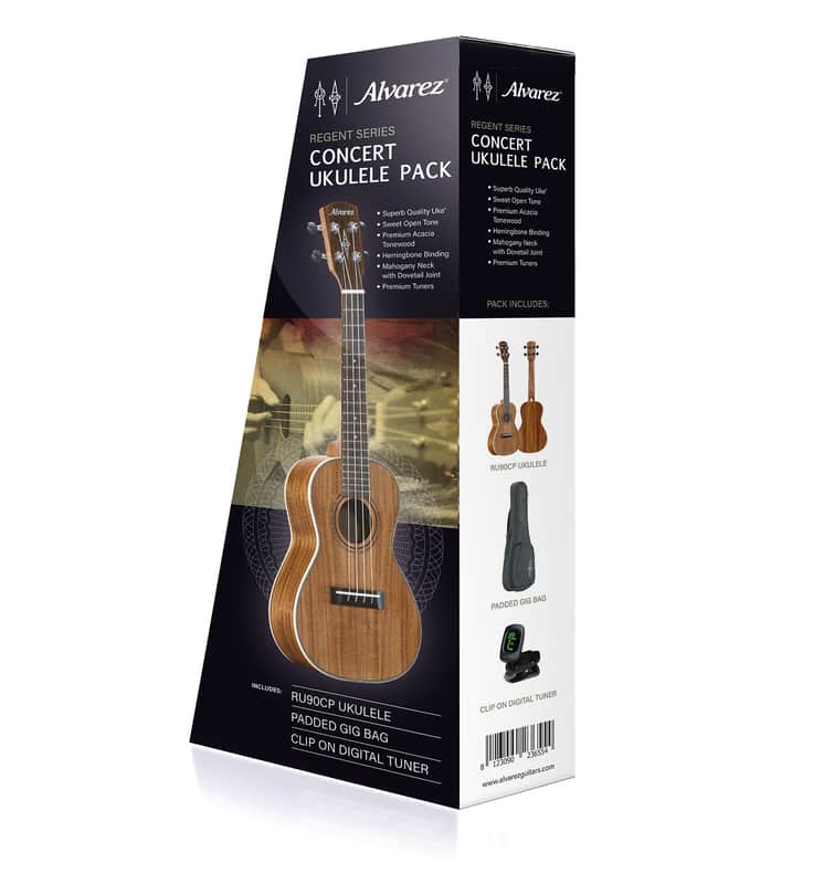 Alvarez RU90CP Regent Concert Ukulele Pack (Semi Gloss) image 1