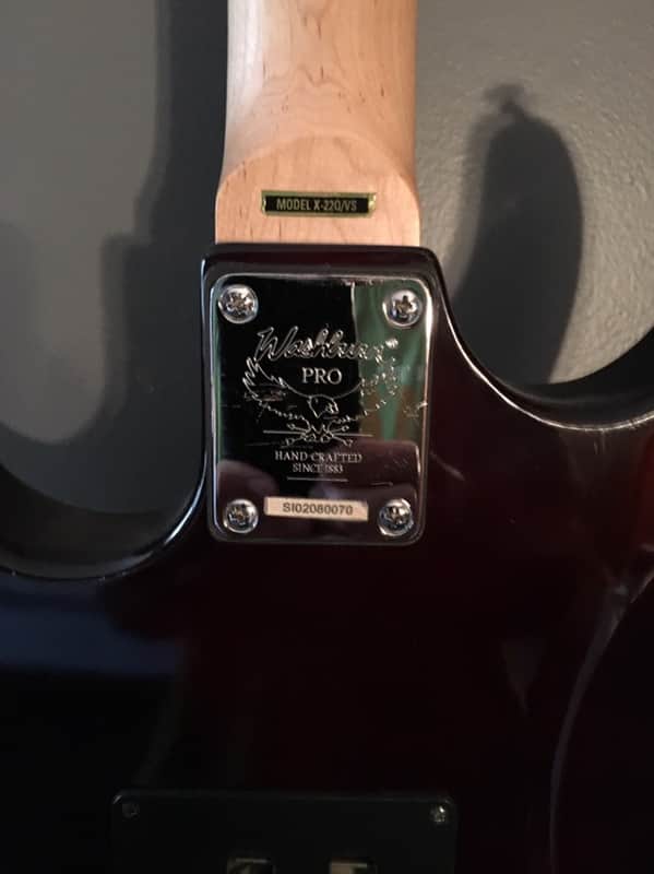 Washburn  X series 2002 Vintage tobacco Sunburst quilted maple image 1