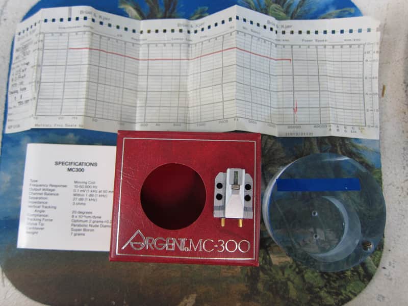 Argent MC300 Moving Coil Cartridge, Box, Specs, Graph Low Output, Very Low Hours, Excellent Sound, Excel/Japan