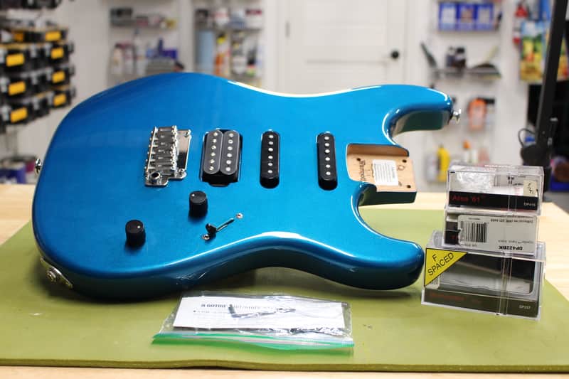 Warmoth Stratocaster Body, Candy Turquoise, DiMarzio, Gotoh, Floyd