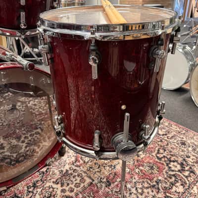 10"-12"-14"-20"-14" Designer Series Maple Light Drum Set - Cherry Birdseye Maple image 12