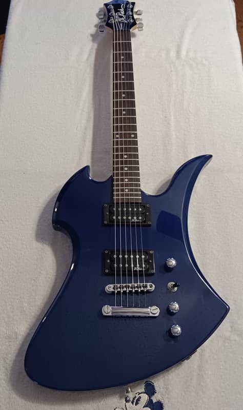 B.C. Rich Platinum Mockingbird - Trans Blue image 1