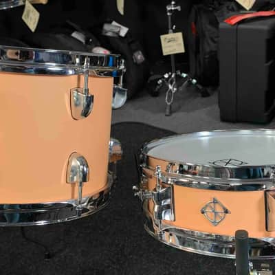 ~NEW~ Dixon PODL520PF Little Roomer 5-Piece Drum Kit Set in Peach Fuzz *IN STOCK* image 3
