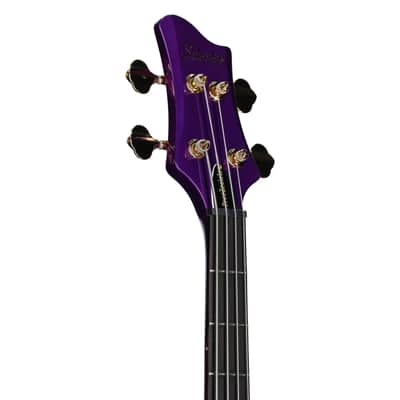 Schecter FreeZesicle 4 Electric Bass, Purple image 3