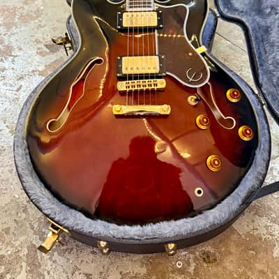 Epiphone by Gibson Sheraton 1999 - Redburst original vintage MIK image 3