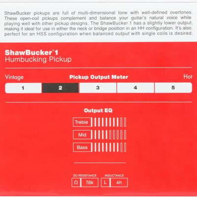 Genuine Fender ShawBucker 1 Humbucking Guitar Pickup - ZEBRA, Bridge or Neck image 7