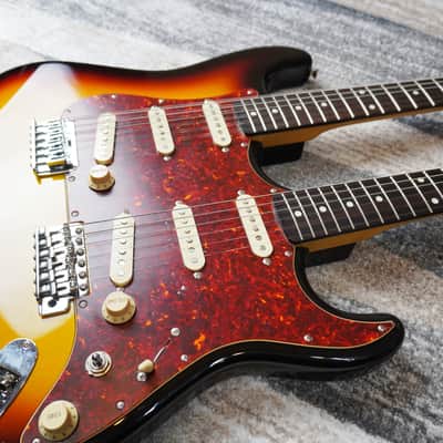 2012 Fender Japan ST-W 3CS 30th Anniversary Double Neck 6/12 String Stratocaster Limited MIJ image 9