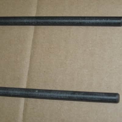 one pair new old stock Gambal Manufacturing GPHR1 (UG13GPHR1) Percussive Keyboard Mallets (for xylophones and glockenspiels) 1 & 1/8" Brown Medium Nylon Flat Ball (oval) Heads with Black Synthetic Shafts (with original packaging) from 1990s to early 2000s image 12