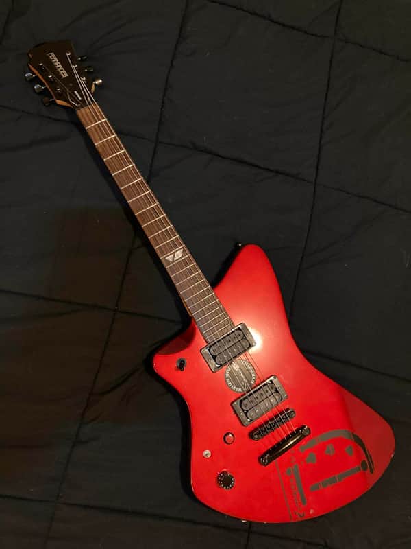 Left Handed Fernandes Vertigo Metallic Red Modded image 1