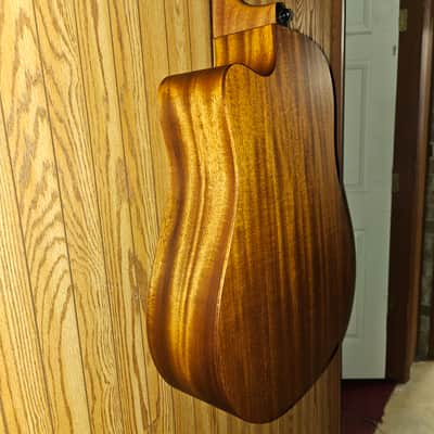 Lag Tramontane T170DCE Cedar Satin Dreadnought Cutaway image 12
