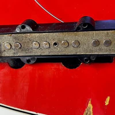 Fender Jazz Bass 1966 Fiesta Red w. OHSC image 10