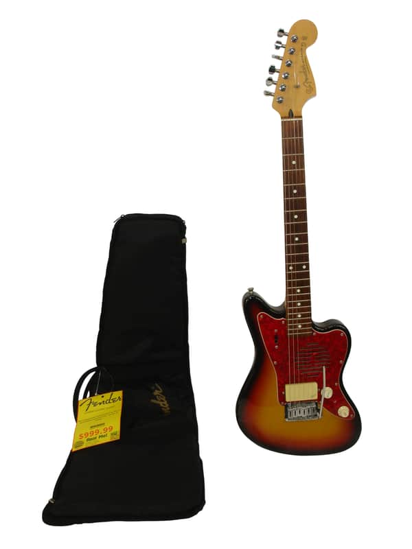 90's Fender JM-Champ Mini Jazzmaster Electric Guitar, Sunburst w/ Bag image 1