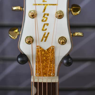 Gretsch G5021WPE Rancher Penguin Parlour, White Electro Acoustic Guitar image 4