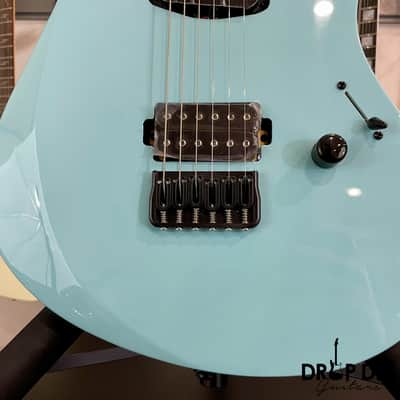 Balaguer Select Series Diablo Retro 27 HT Electric Guitar w/ Bag-Gloss Solid Cerulean Blue image 7