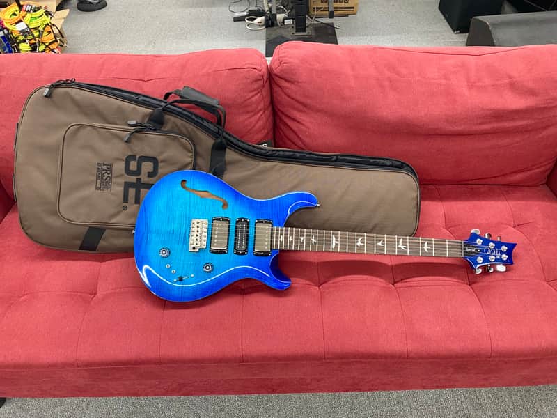 PRS SE Special Semi-Hollow Electric Guitar - Lake Blue w/ Gig Bag image 1