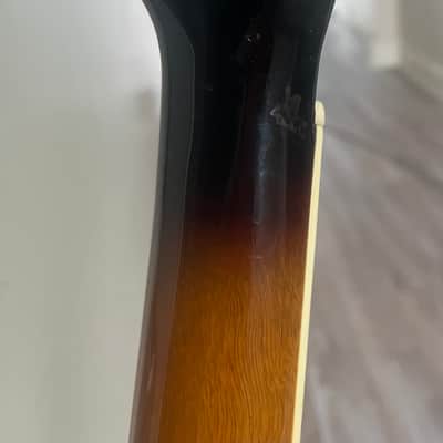 Vintage Regal Round Neck Resonator Acoustic Guitar Sunburst image 6