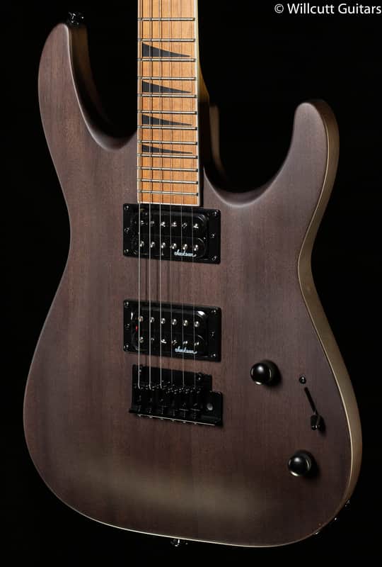 Jackson JS Series Dinky Arch Top JS24 DKAM, Caramelized Maple Fingerboard, Black Stain (614) image 1