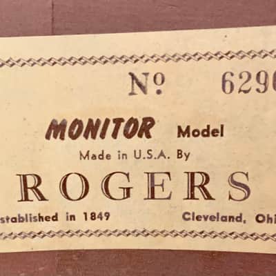 Vintage Rogers Monitor 1950s - Mahogany image 7