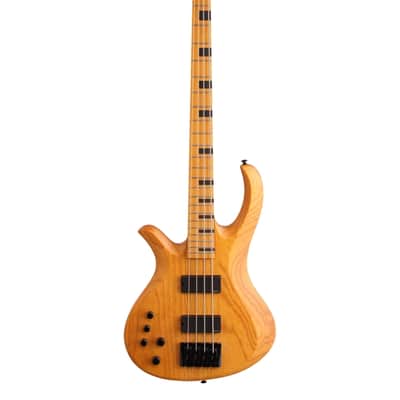 Schecter Riot 4 Session Left Handed Bass Guitar Aged Natural Satin Bild 2