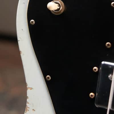 Fender Custom Shop 1970s Tele Custom Heavy Relic, Quartersawn Maple Fingerboard Electric Guitar - Super Faded Aged Sonic Blue with Hardshell Case image 9