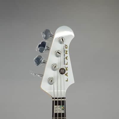 Lakland Skyline 44-64 Custom PJ Rosewood FB Electric Bass - White image 3