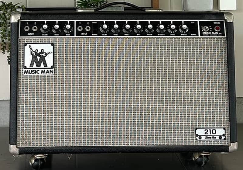 Music Man 210 Sixty-Five 2-Channel 65-Watt 2x10" Guitar Combo 1974 - 1979 - Black image 1