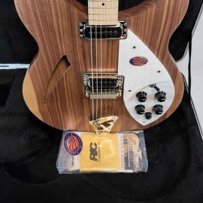 Rickenbacker 330 Electric Guitar, Thin-Line Semi-Acoustic, Walnut, 21 fret, 2 Pickups, Dot inlay, W/Case image 3