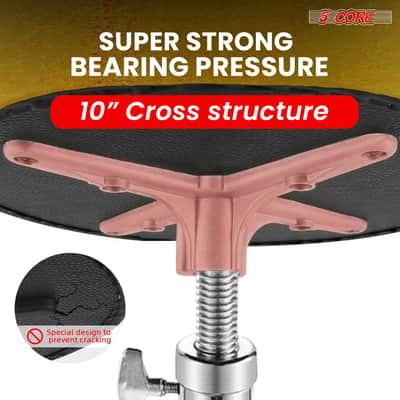 5 Core Drum Throne 4" Padded Saddle Seat Heavy Duty Adjustable Drumming Chair image 7