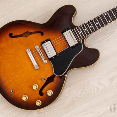 1980 Greco Super Real SA-900 335-Style Vintage Semi-Hollow Guitar Sunburst, Near-Mint w/ Maxon PAFs, Japan image 1