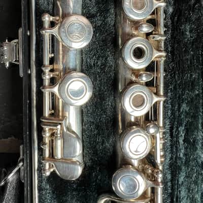 Yamaha 365I Open Hole Flute , solid silver head Joint, Japan image 5