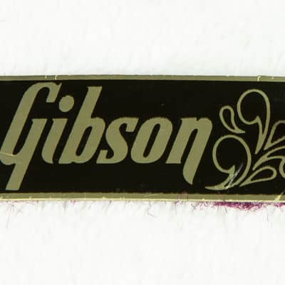 RARE 1970s Gibson Purple Lined Case Name Plate / Badge image 8