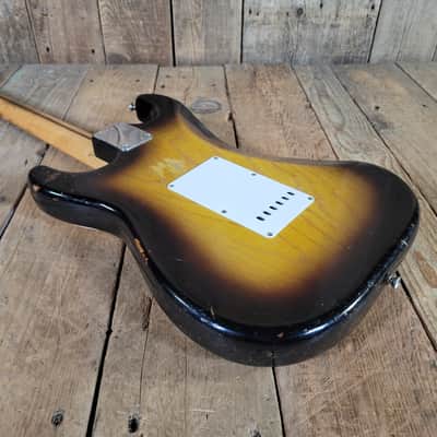 Fender 1955 Stratocaster Sunburst One-Piece Ash Body Excellent image 15