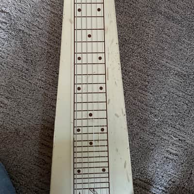 1960s Alamo Jet Lap Steel with Original Case - Tan and Brown image 3