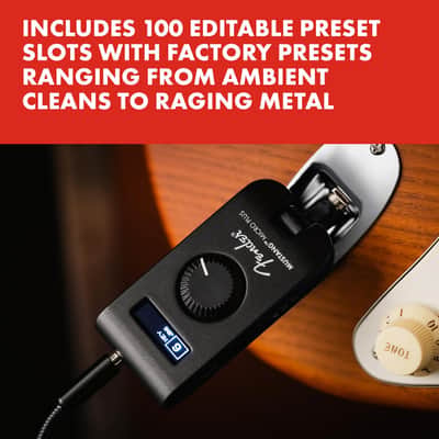 Fender Mustang Micro Plus Headphone Amplifier with Rechargeable Battery, Bluetooth Audio Streaming and 50 Amp and Effects Models, with 2-Year Warranty image 4