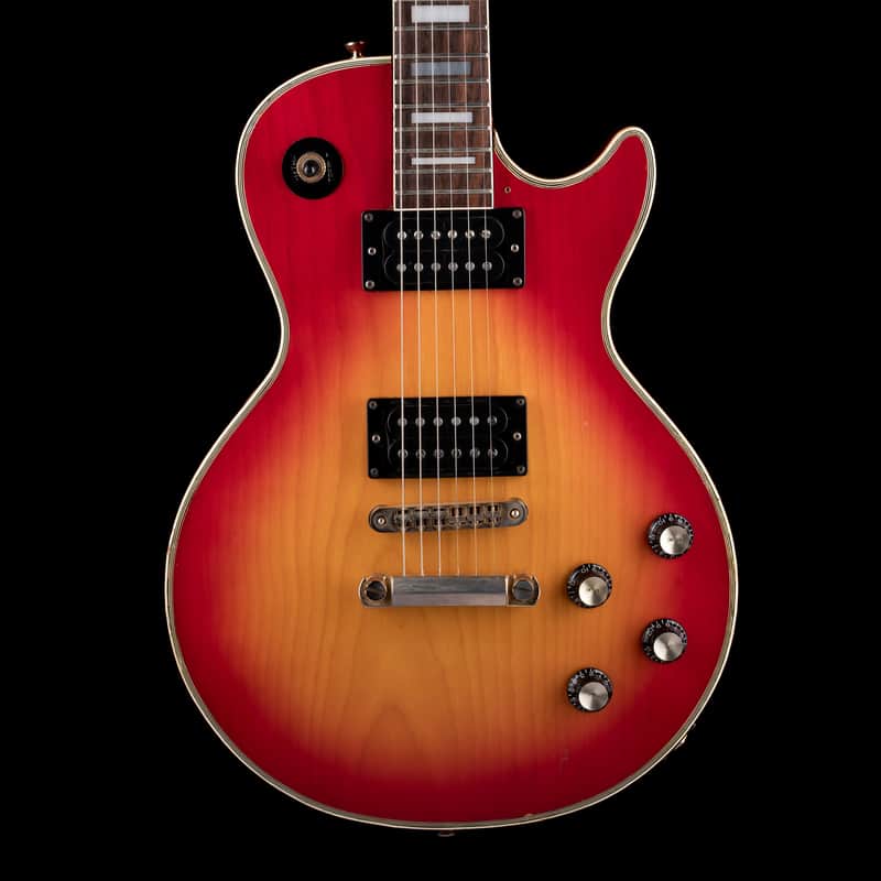Used 1982 Aria Custom LP-Style (Bolt-On) Cherry Sunburst Electric Guitar With OHSC image 1