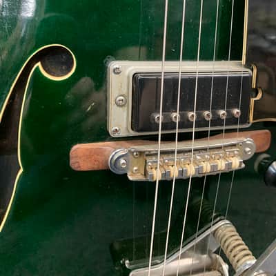 Yamaha SA-30 T Hollow Body with Tremolo 1967 - 1972 - Dark Green image 6