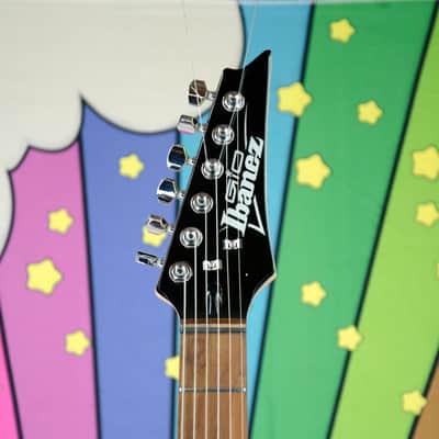 Ibanez GRX70 Quilted Top Electric Guitar, Transparent Blue Burst image 3