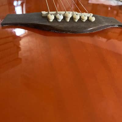Tobacco Burst 41 Inch Acoustic Guitar, Spruce Top Body, Mahogany Neck image 8