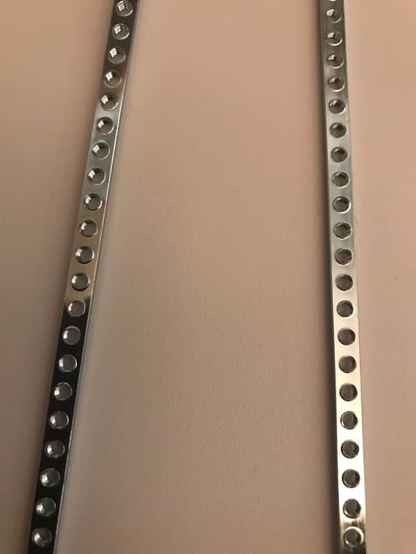Pair Unbranded M3 Threaded Strips for Eurorack 84Hp or custom image 1