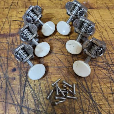 Vintage RARE 1965 Harmony Silvertone Waverly 3x3 Individual Guitar Tuners Rocket Jupiter Luthier Parts image 1