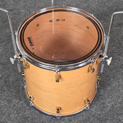 Used Yamaha Maple Custom Drum Set Natural Gloss w/Gold Hardware MIJ - Very Good image 16