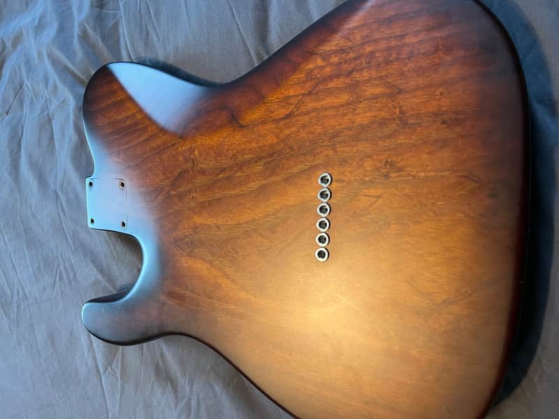 Warmoth Telecaster Body - Roasted Swamp Ash - Satin, Burst, All