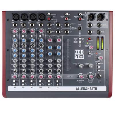 Allen & Heath ZED-10 Multipurpose Recording Mixer with Gear Bag image 2