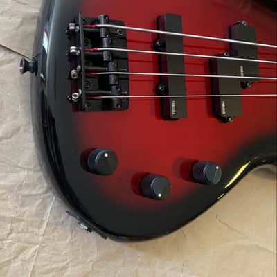 Yamaha Motion Bass MB-40 Redburst MIJ Japan EXcellent Condition 90s 32inch scale electric bass guitar with Gigbag image 4