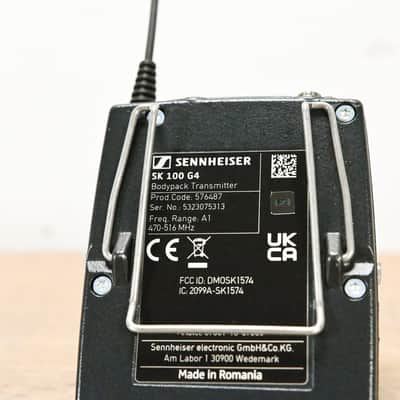 Sennheiser EM 300-500 G4 Aw+ Receiver w/ SK 100 G4 A1 Bodypack (NO PSU) CG015MJ image 10
