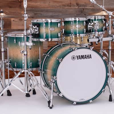 YAMAHA PHOENIX PHX 5 PIECE DRUM KIT, TEXTURED TURQUOISE SUNBURST image 3