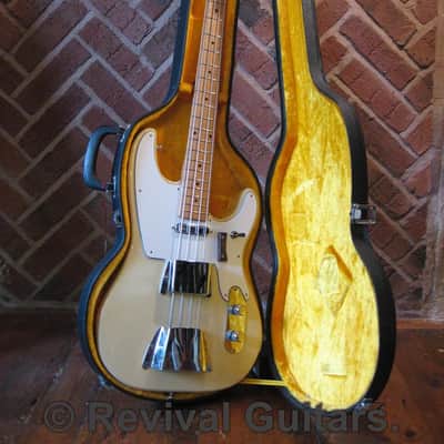 1970's Vintage Made in Japan Angelica Deluxe Tele Bass, all original with Case image 1