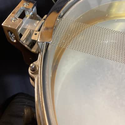 Steve Ferrone's Tom Petty and The Heartbreakers, Pearl - 3.5x14" Brass Free Floating Piccolo Snare Drum 1990's image 19