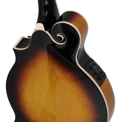 Ortega RMFE90TS F-Style Series Solid Spruce Top Maple Neck 8-String Acoustic-Electric Mandolin w/Deluxe Gig Bag image 9